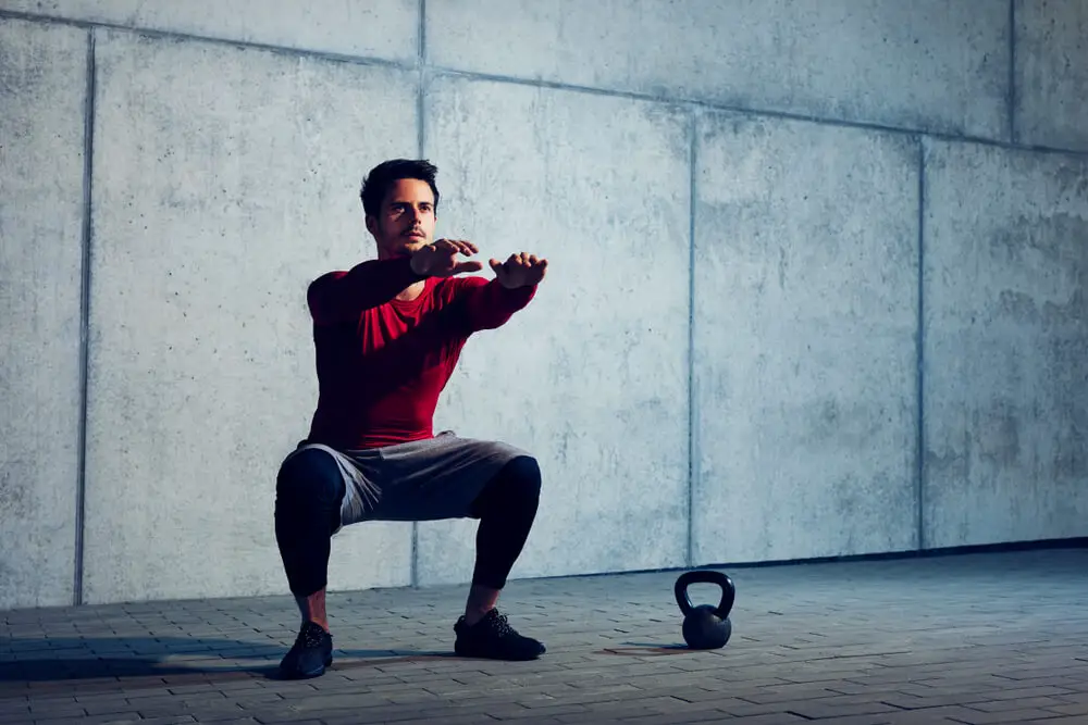 Cable Squats Targets Core