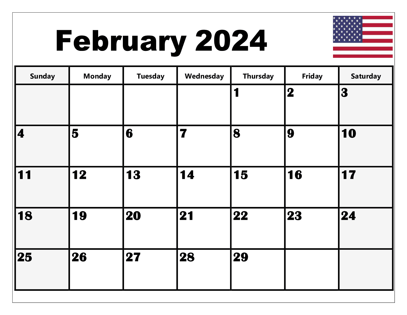 February Printable Calendar 2024: Stay Organized and Efficient - Cable ...