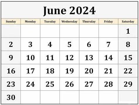 Printable Calendar 2024 Template